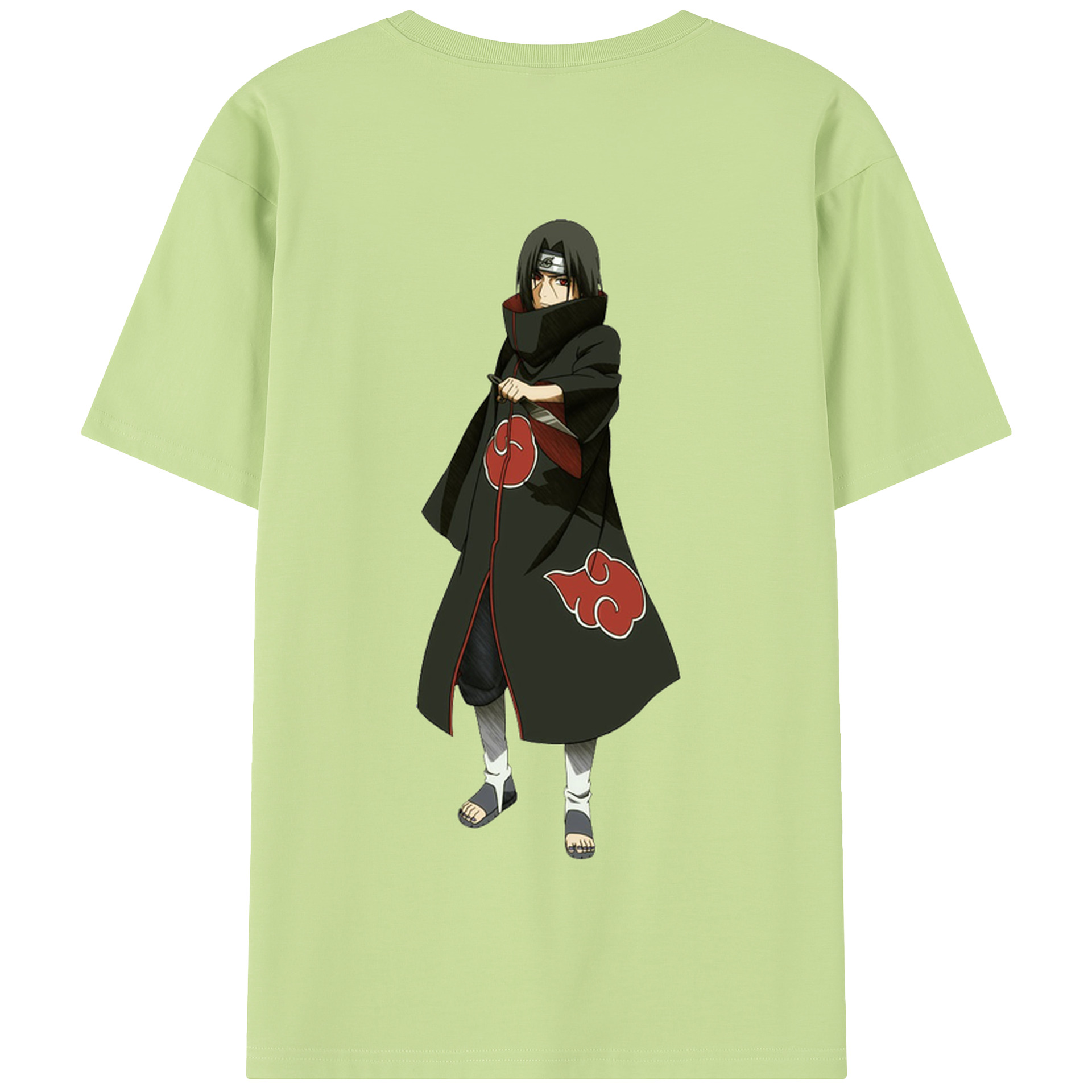 （画像用） NARUTO -ナルト- うちは イタチ Uchiha Itachi 綿100％半袖Tシャツ（背面プリント）